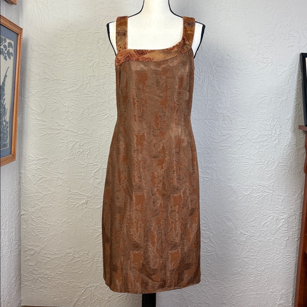 Donna Haag Vintage Asymmetrical Textured Dress